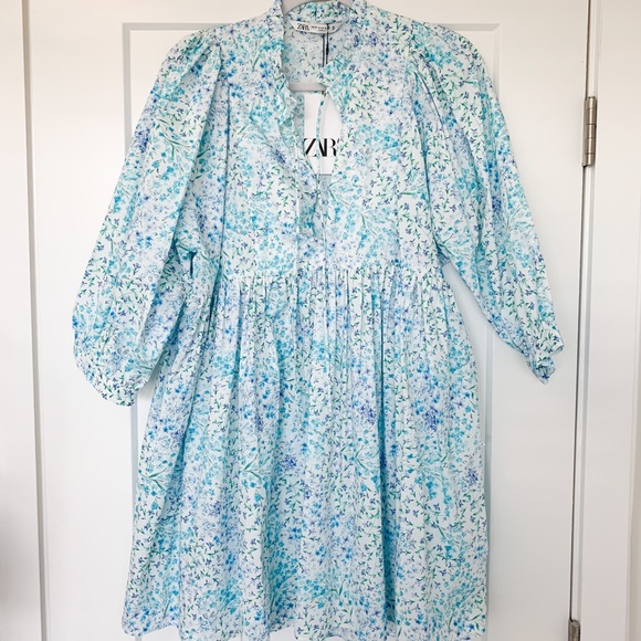 NWT Zara Floral Print Dress - Picture 1 of 4